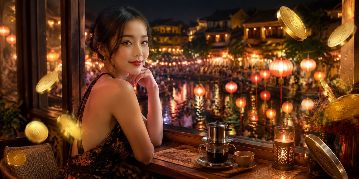 Người dùng Huế nhâm nhi cà phê buổi sáng và phân tích kèo cá cược trên điện thoại